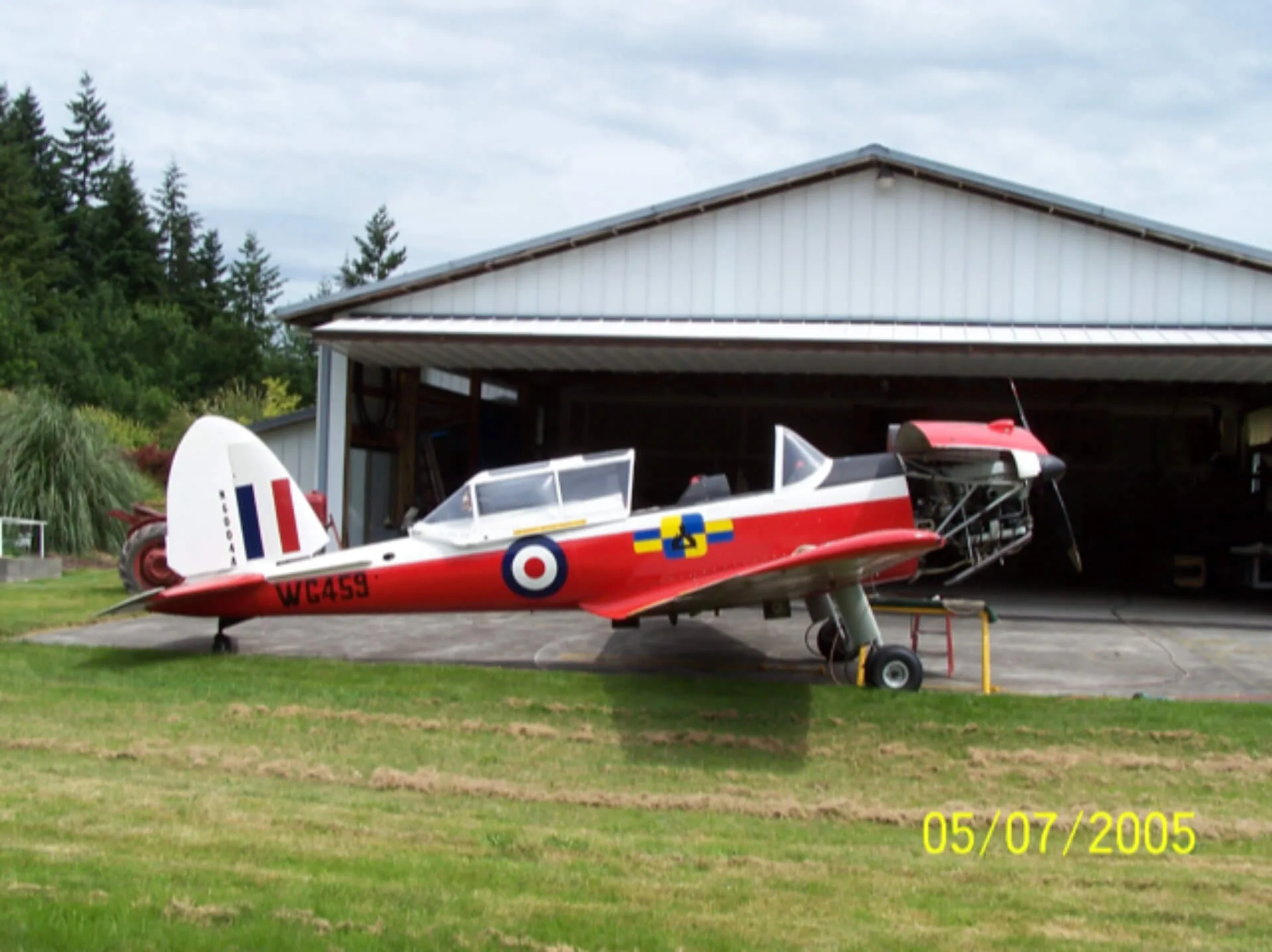 Exterior view of a 1951 de Havilland DHC-1 Series 22.