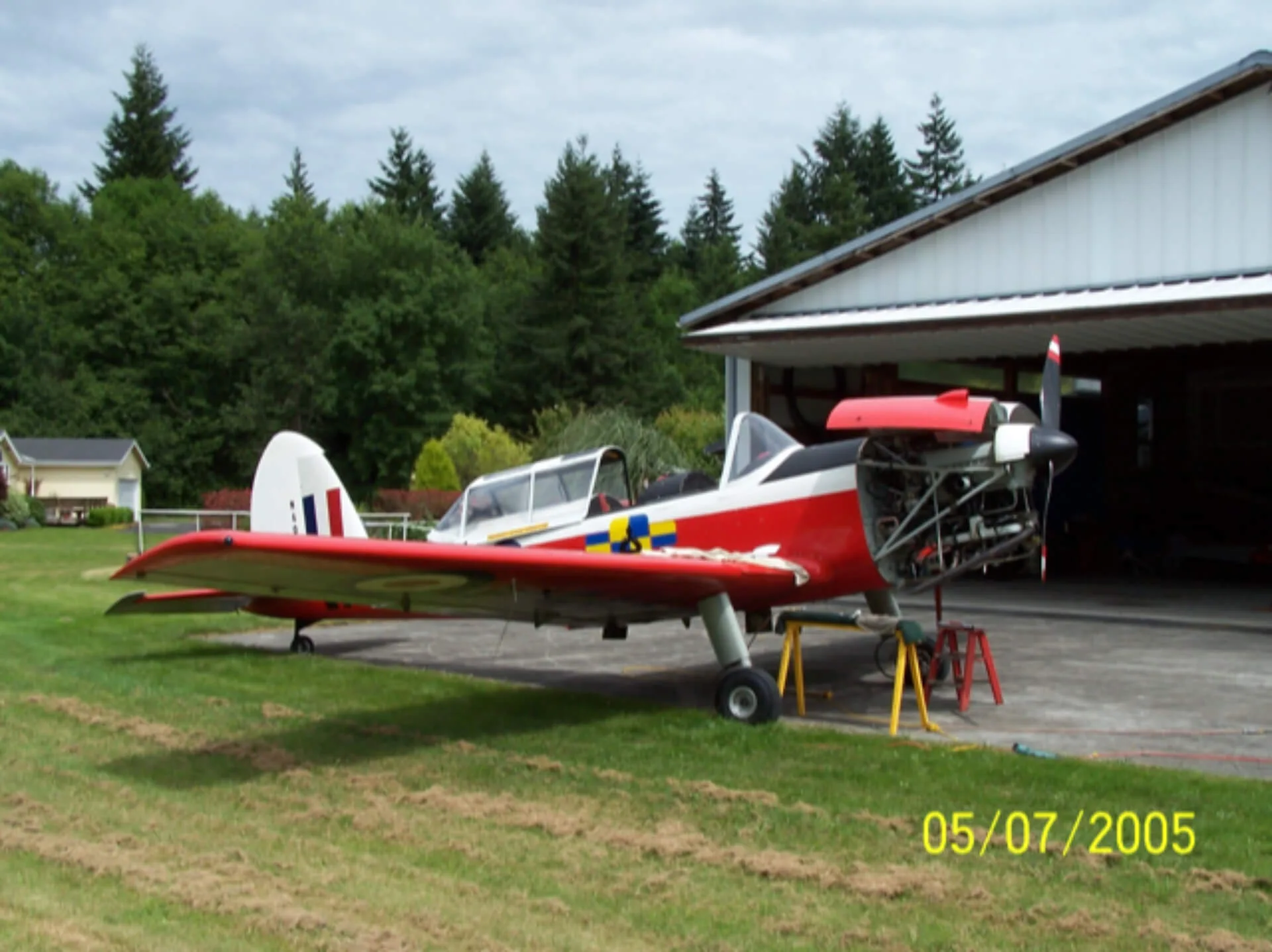 Exterior view of a 1951 de Havilland DHC-1 Series 22.