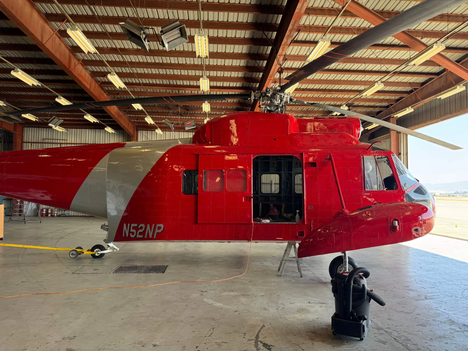 Exterior view of a 1965 Sikorsky, HH-52A.