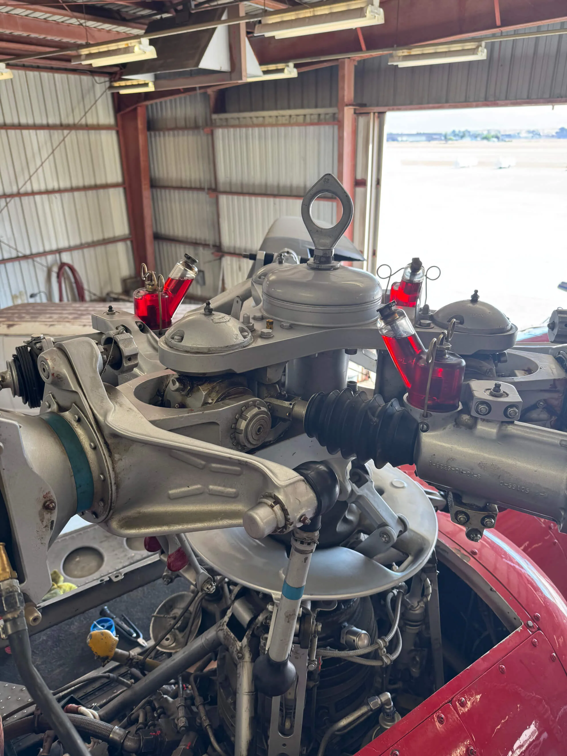 Engine detail of a 1965 Sikorsky.
