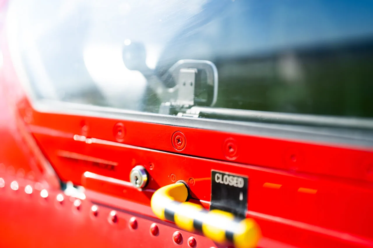 Engine detail of a 1991 Pilatus PC-9/A.