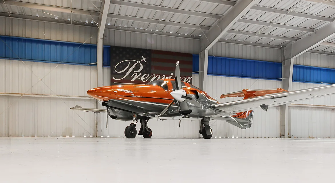 Cabin interior of a 2019 Diamond DA62.