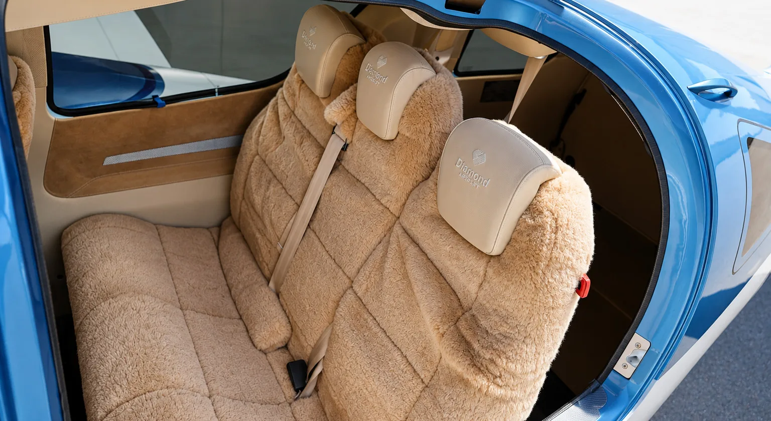 Cabin interior of a 2021 Diamond DA62.