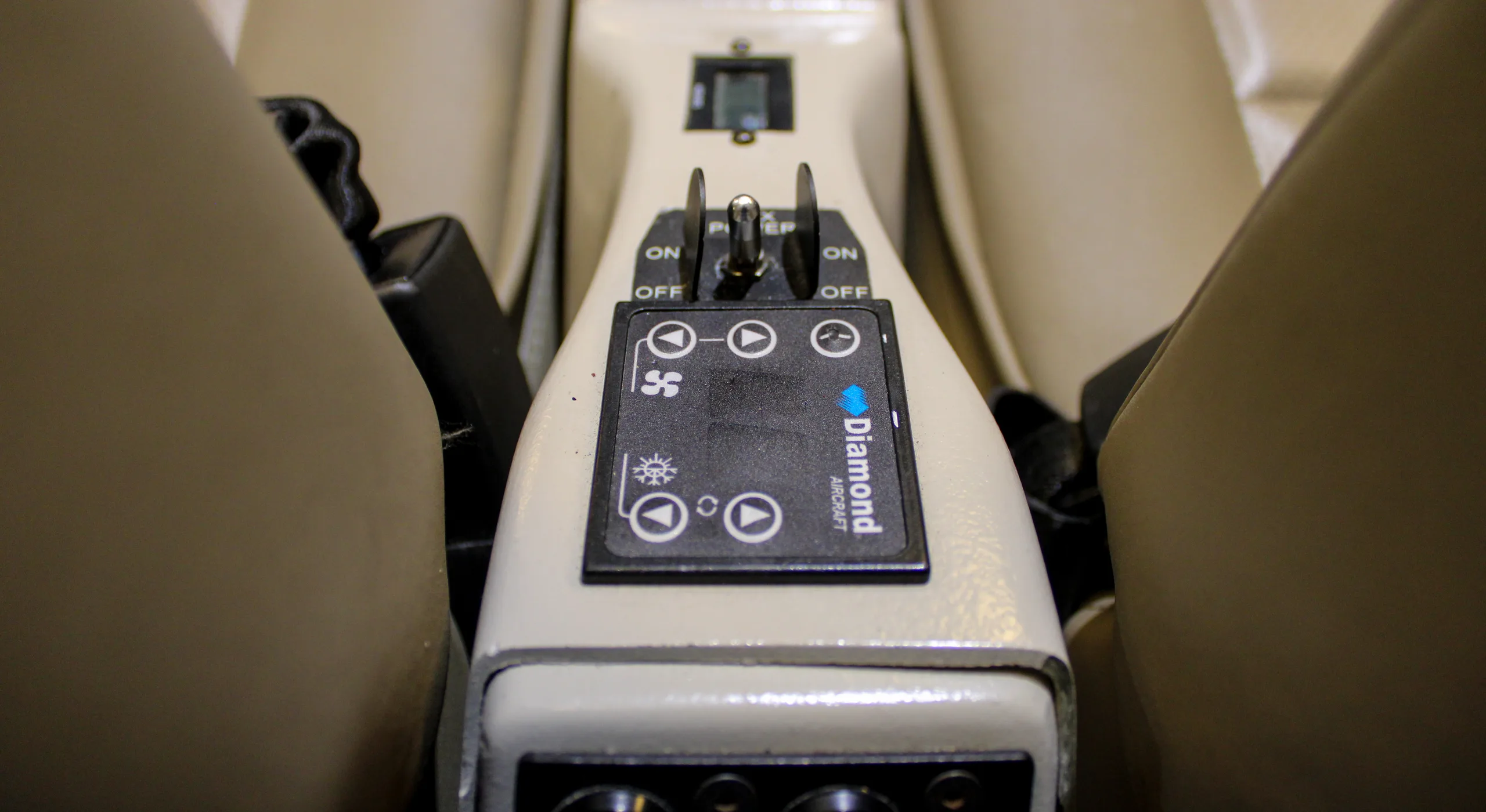 Cockpit and instrument panel of a 2023 Diamond DA40 NG.