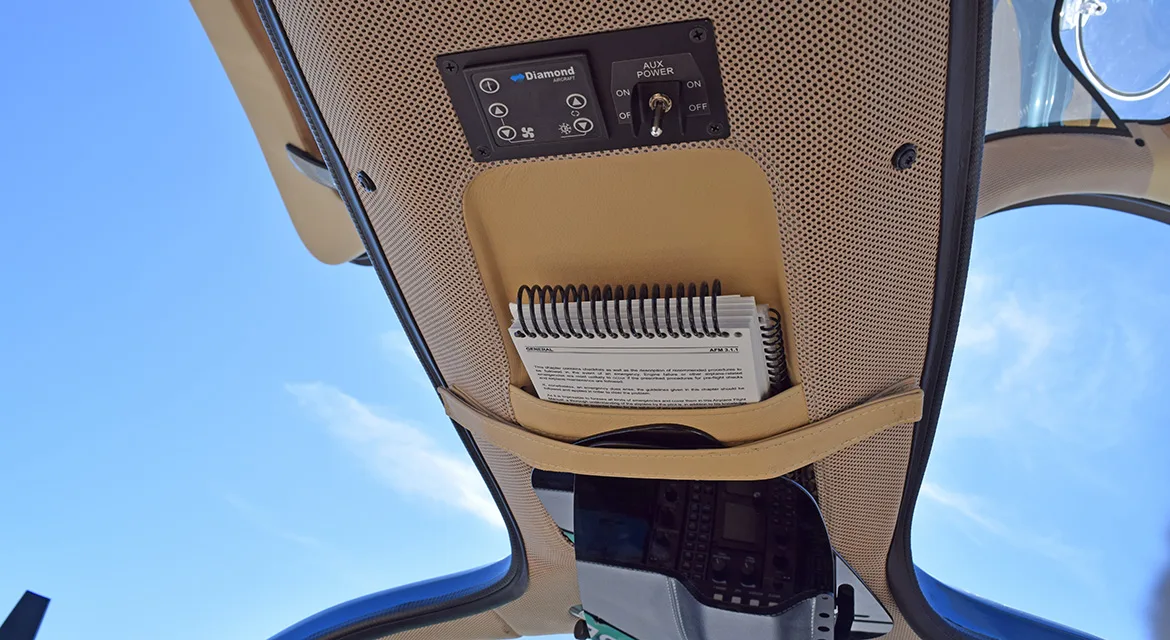 Avionics suite of a 2024 Diamond DA62.