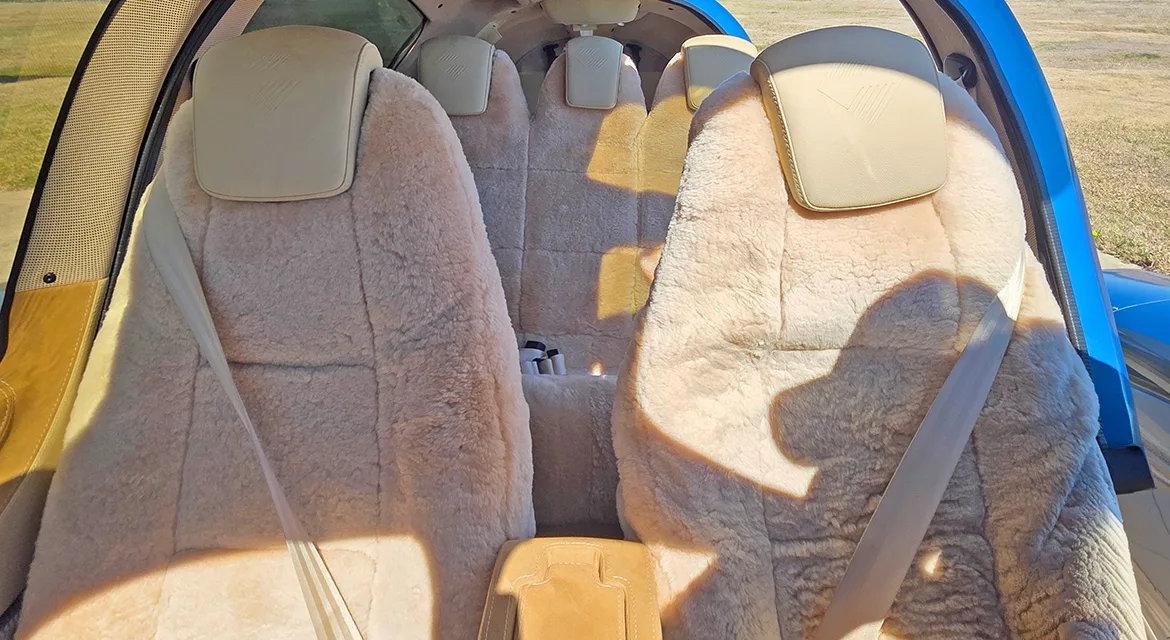 Cabin interior of a 2024 Diamond DA62.