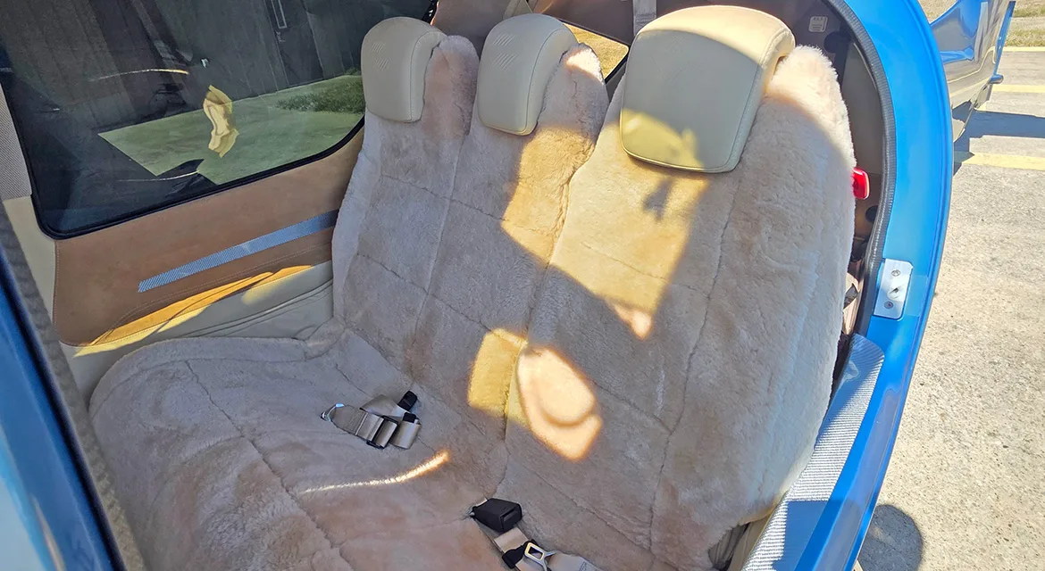 Cabin interior of a 2024 Diamond DA62.