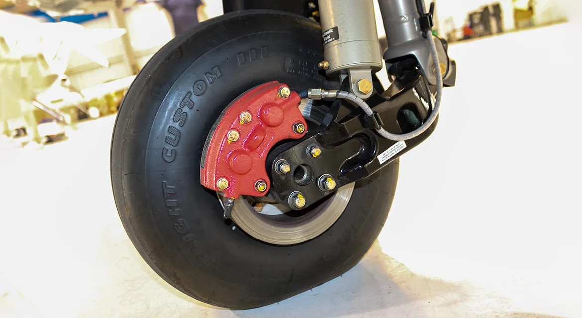 Engine detail of a 2025 Diamond DA50 RG.