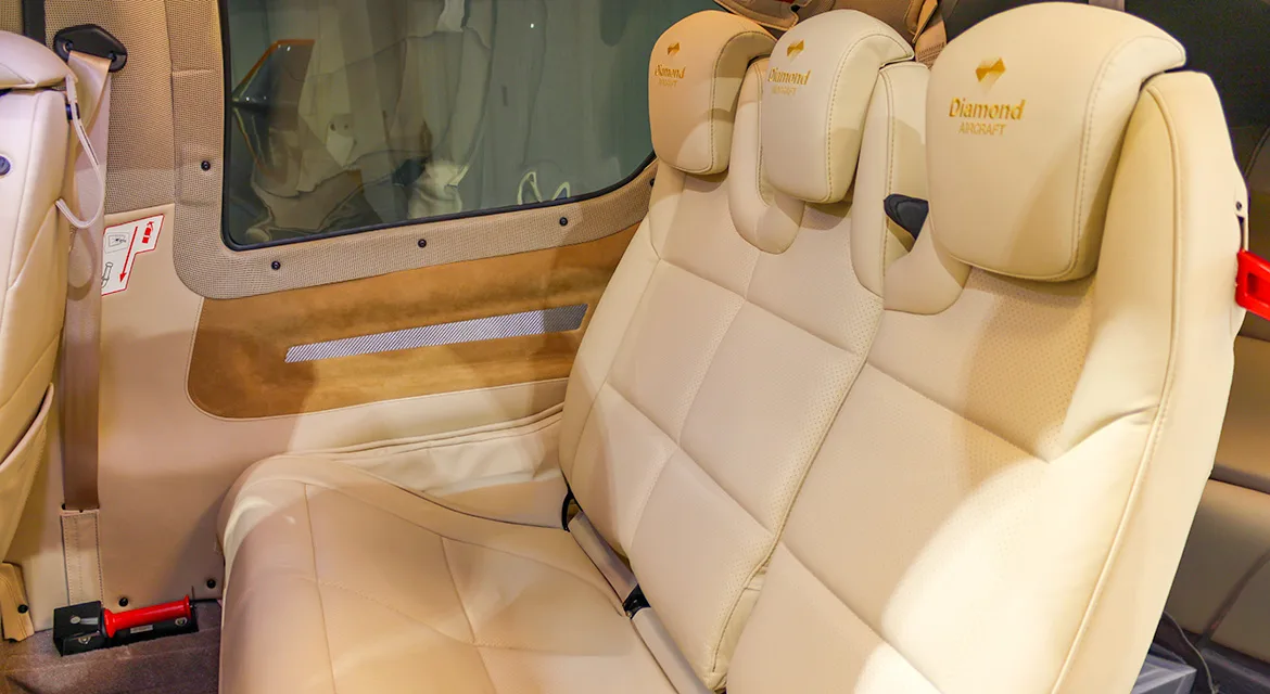 Cabin interior of a 2025 Diamond DA50 RG.