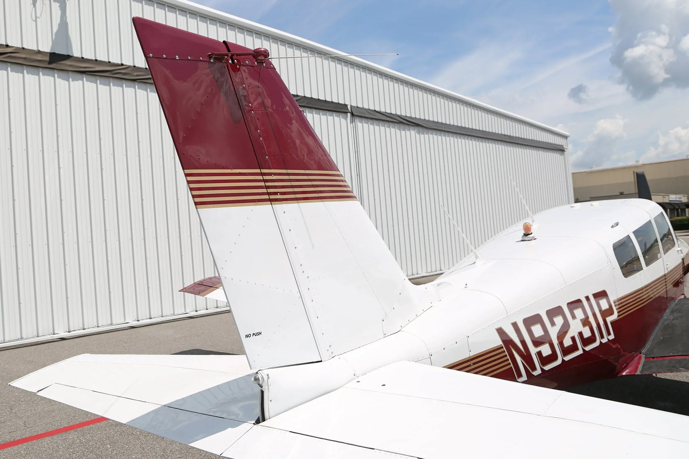 Exterior view of a 1967 Piper PA-24 260 COMANCHE.