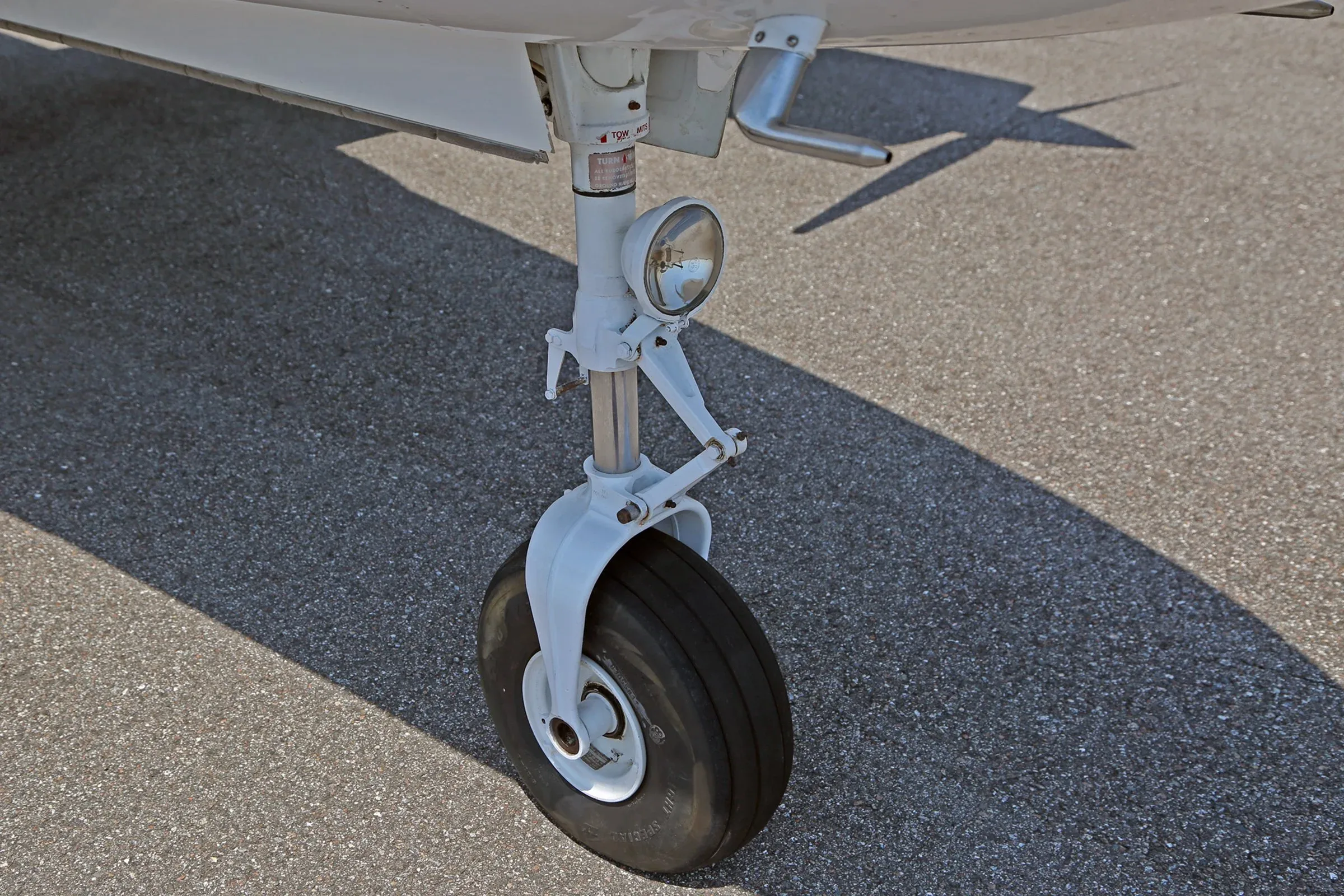 Engine detail of a 1975 Cessna 421B Golden Eagle.