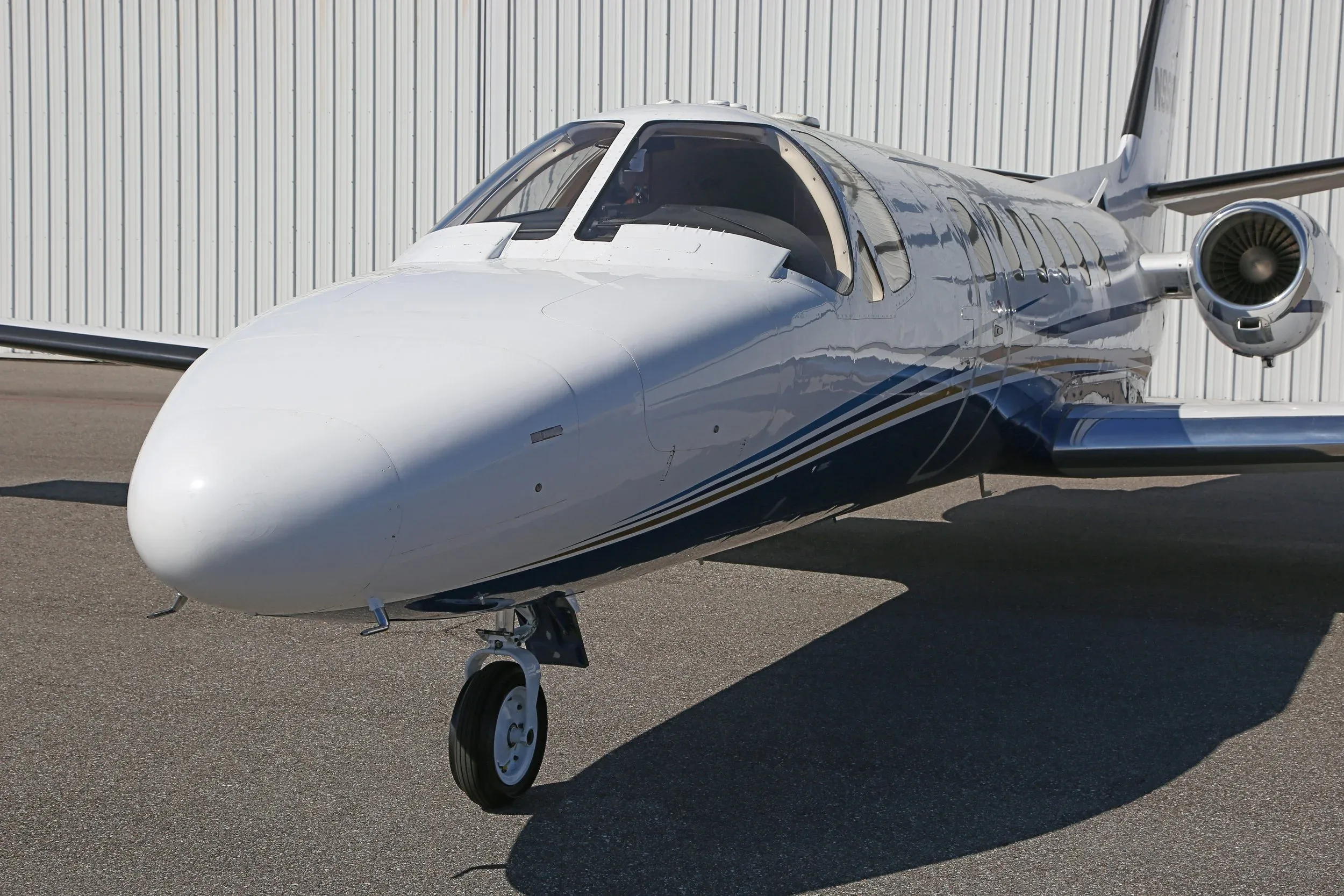 Exterior view of a 1983 Cessna CITATION II.