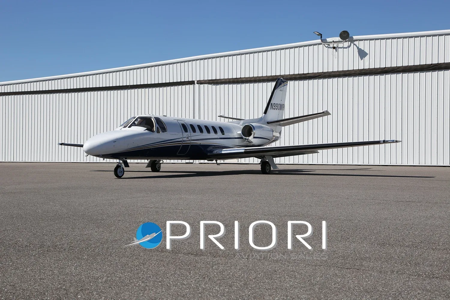 Exterior view of a 1983 Cessna CITATION II.