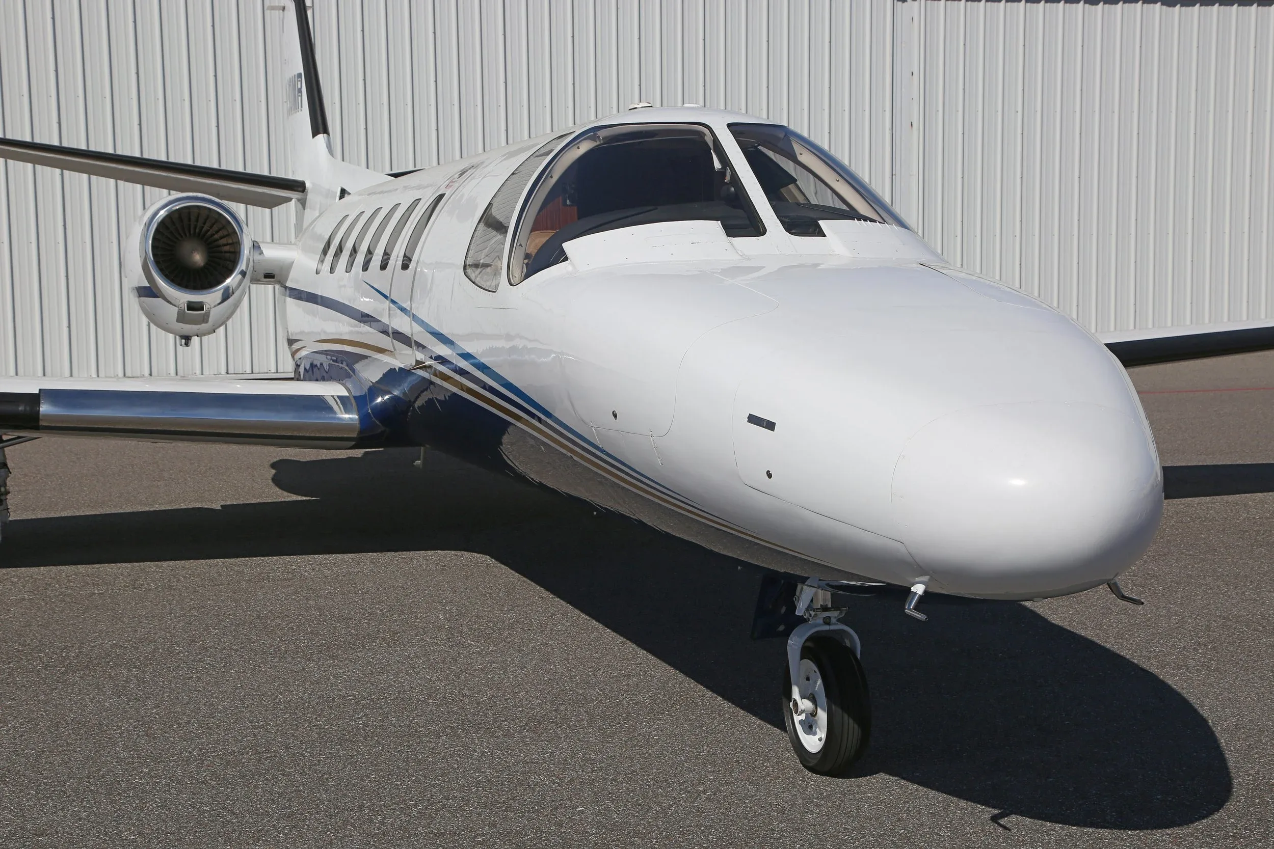 Exterior view of a 1983 Cessna CITATION II.