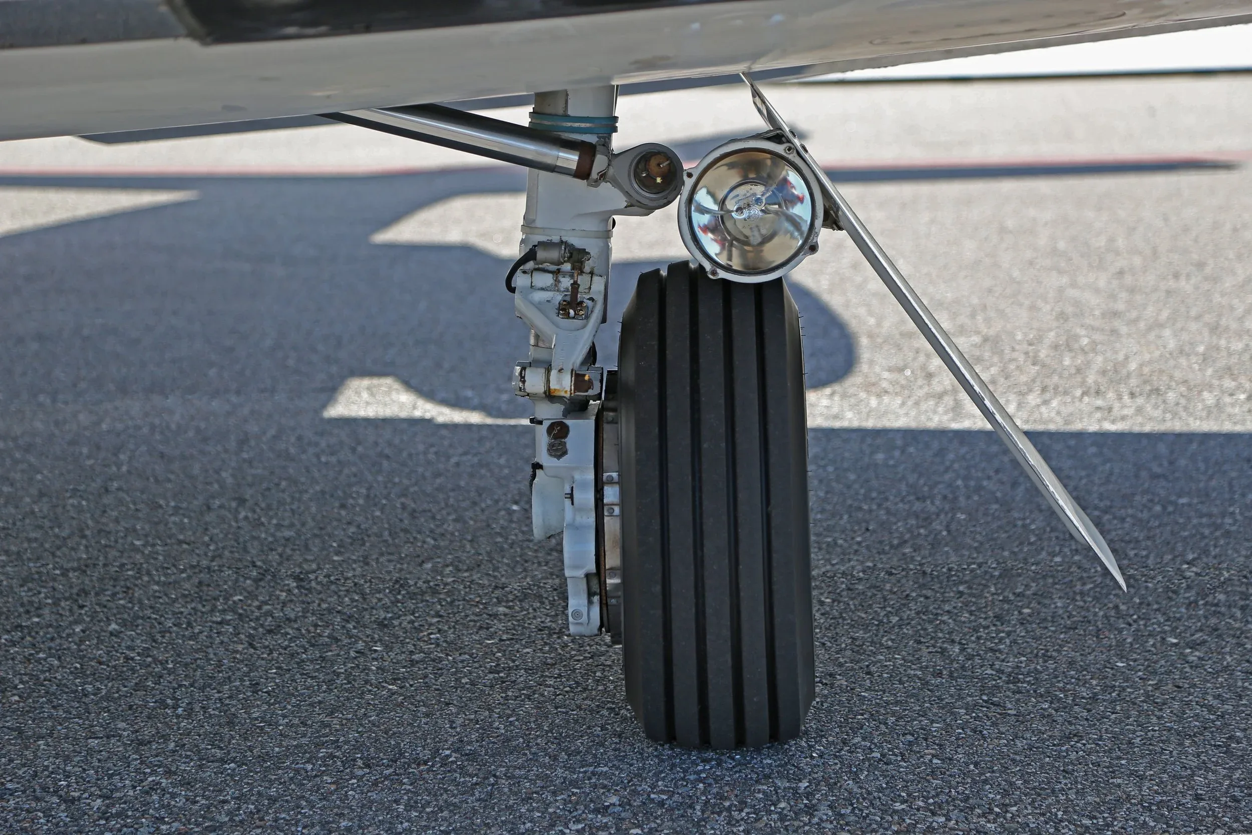 Engine detail of a 1983 Cessna CITATION II.