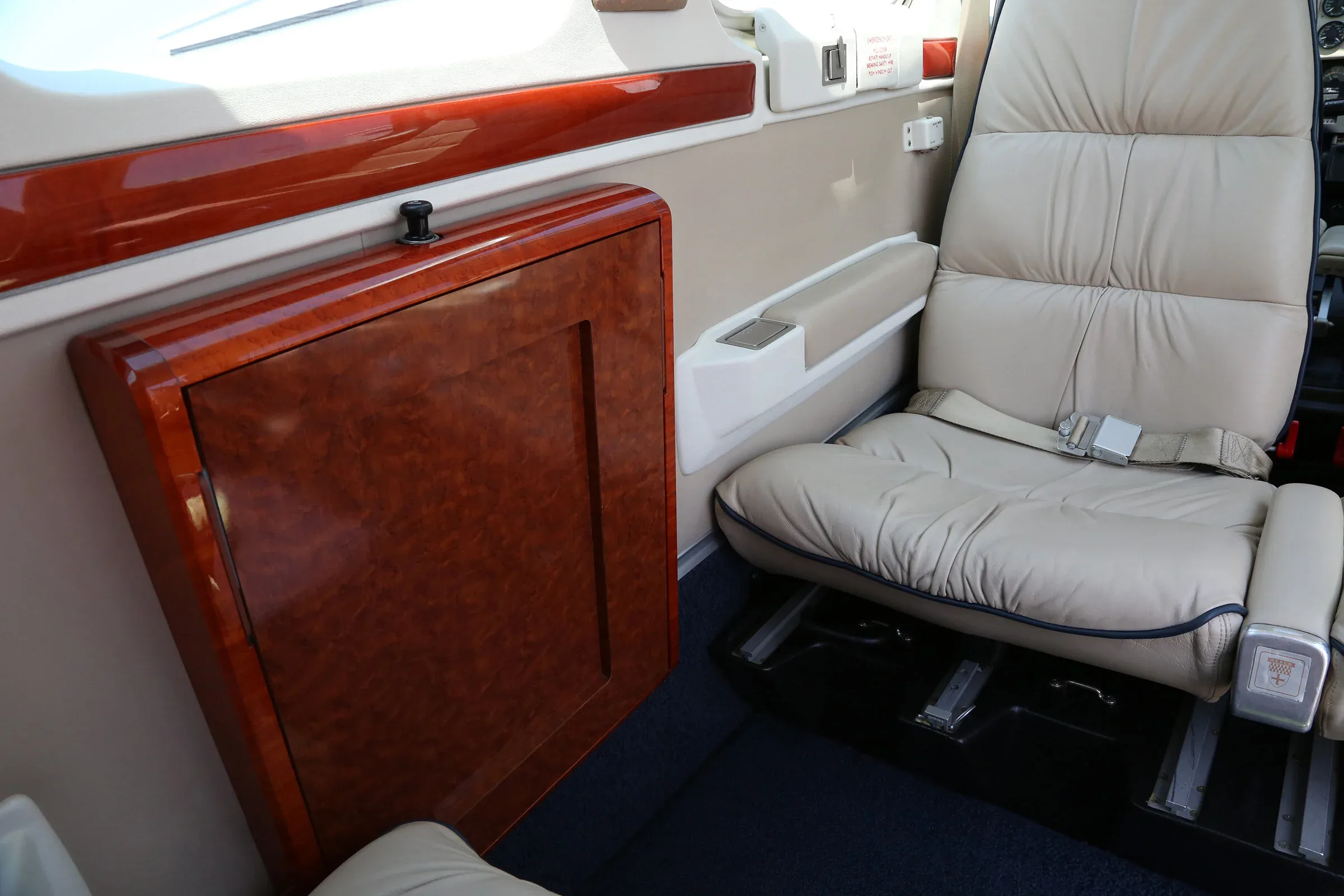 Cabin interior of a 2000 Beechcraft Bonanza.