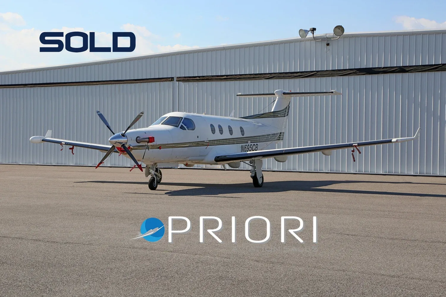 Exterior view of a 2001 Pilatus PC-12/45.