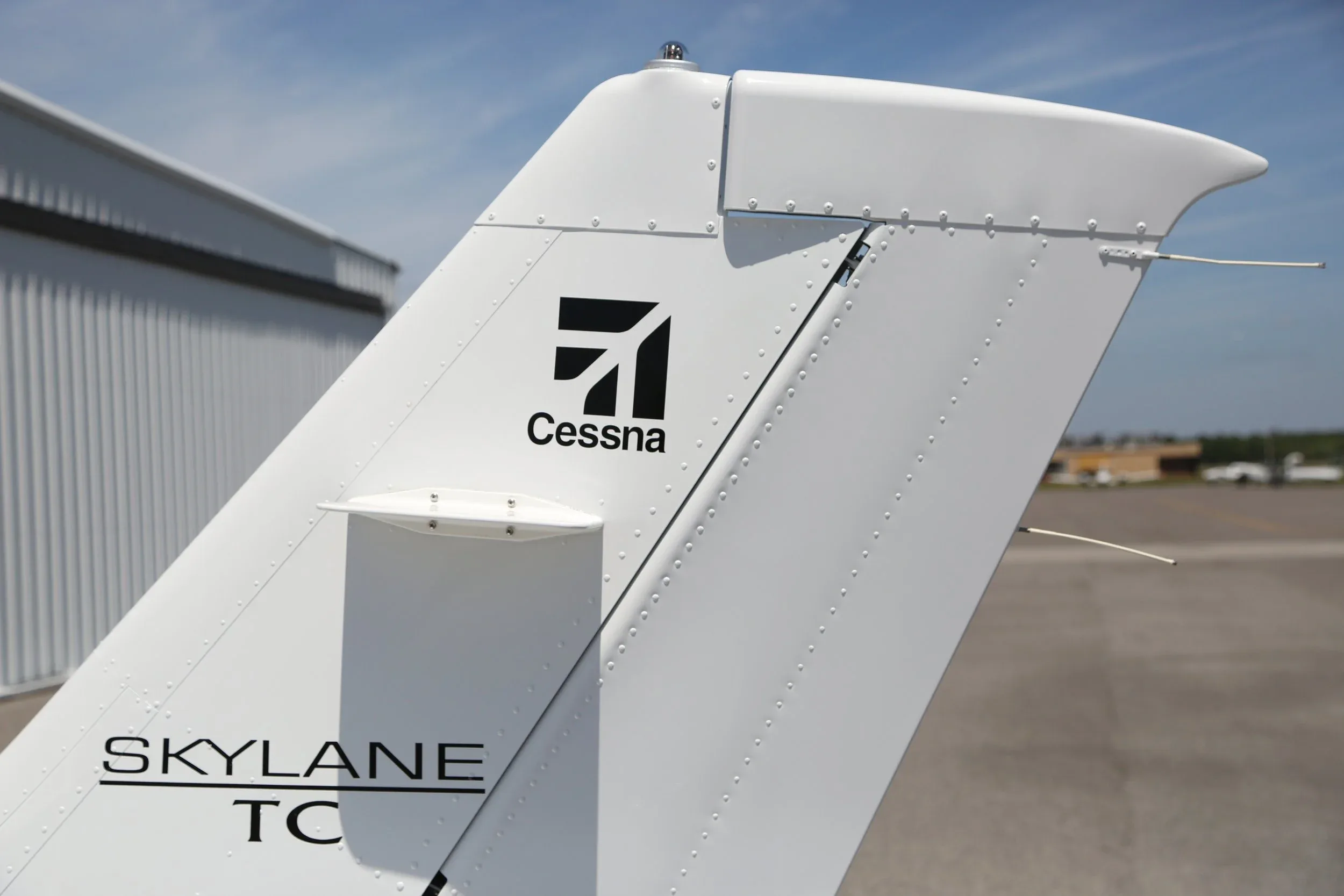 Exterior view of a 2011 Cessna 182T Skylane Turbo.