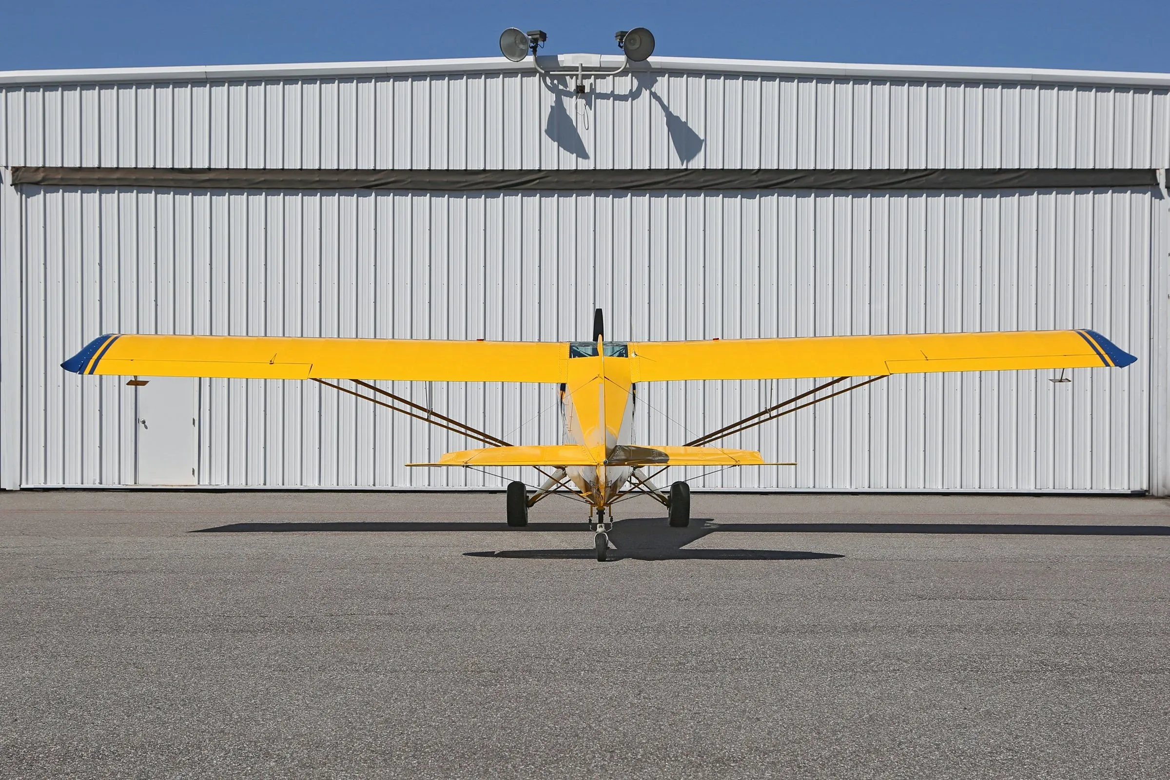 Cockpit and instrument panel of a 2002 Aviat Husky A-1B.