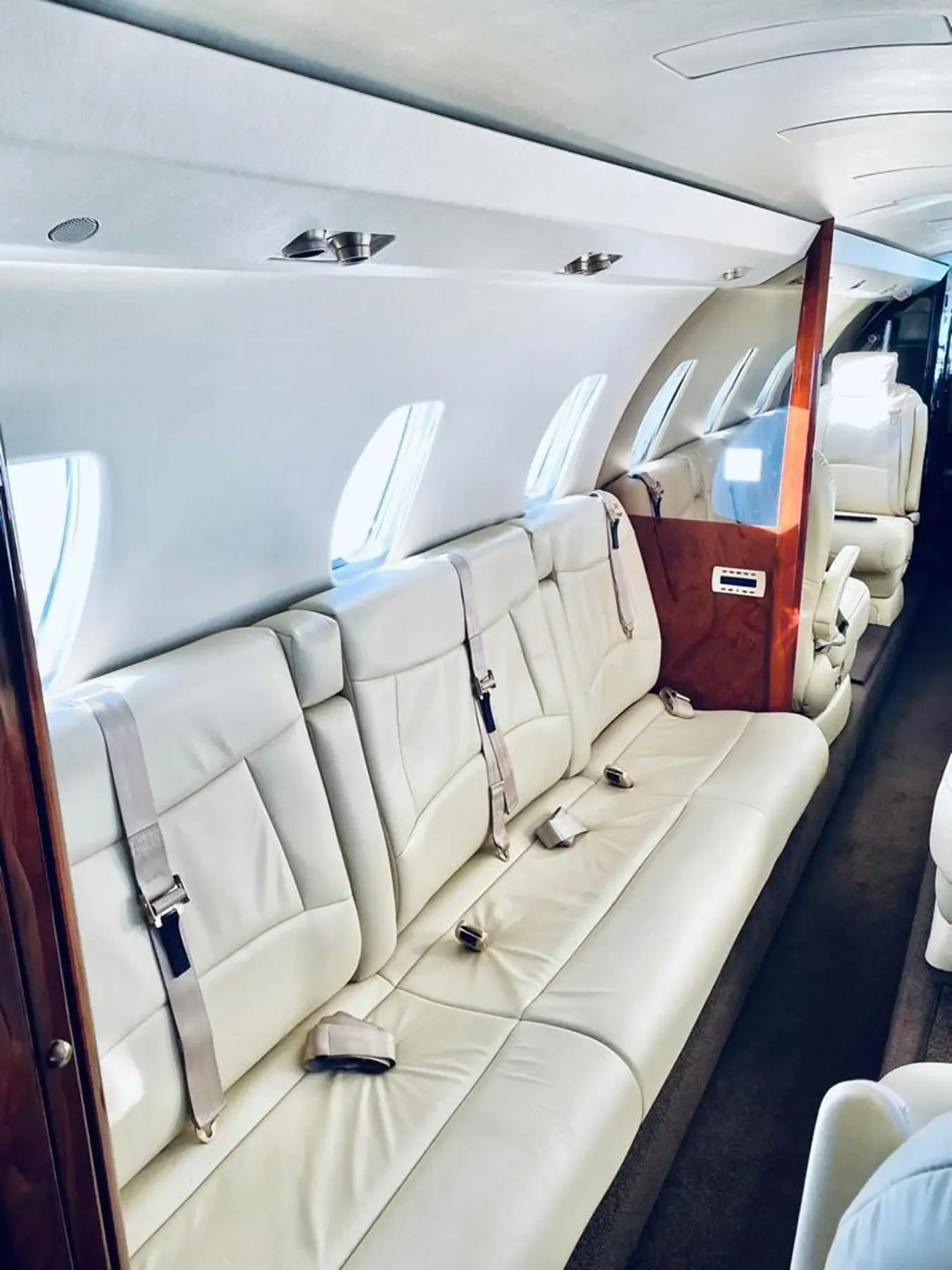 Cabin interior of a Cessna Citation X.