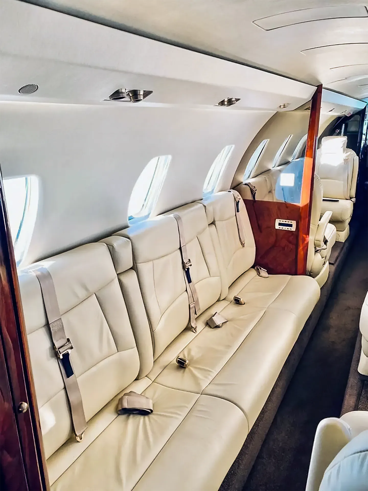 Cabin interior of a Cessna Citation X.