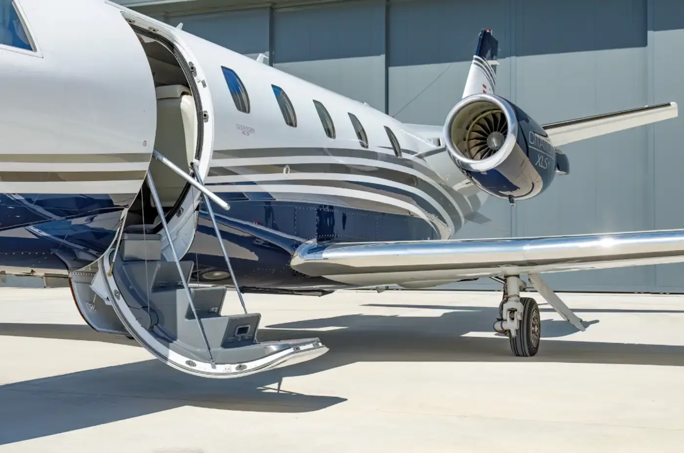 Exterior view of a Cessna Citation XLS+.