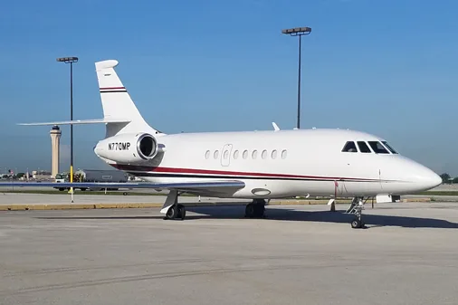 Exterior view of a 1999 Dassault falcon 2000.