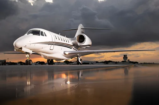 Exterior view of a 2006 Cessna citation x.