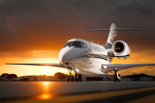 Exterior view of a 2006 Cessna citation x.