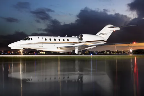 Exterior view of a 2006 Cessna citation x.