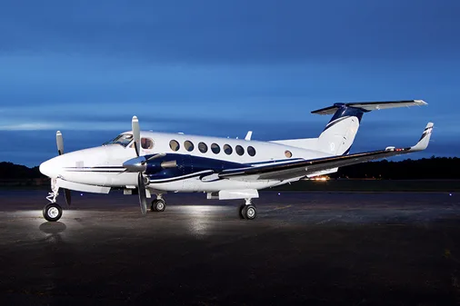 Marketing image of a 2007 Beechcraft king air 350.