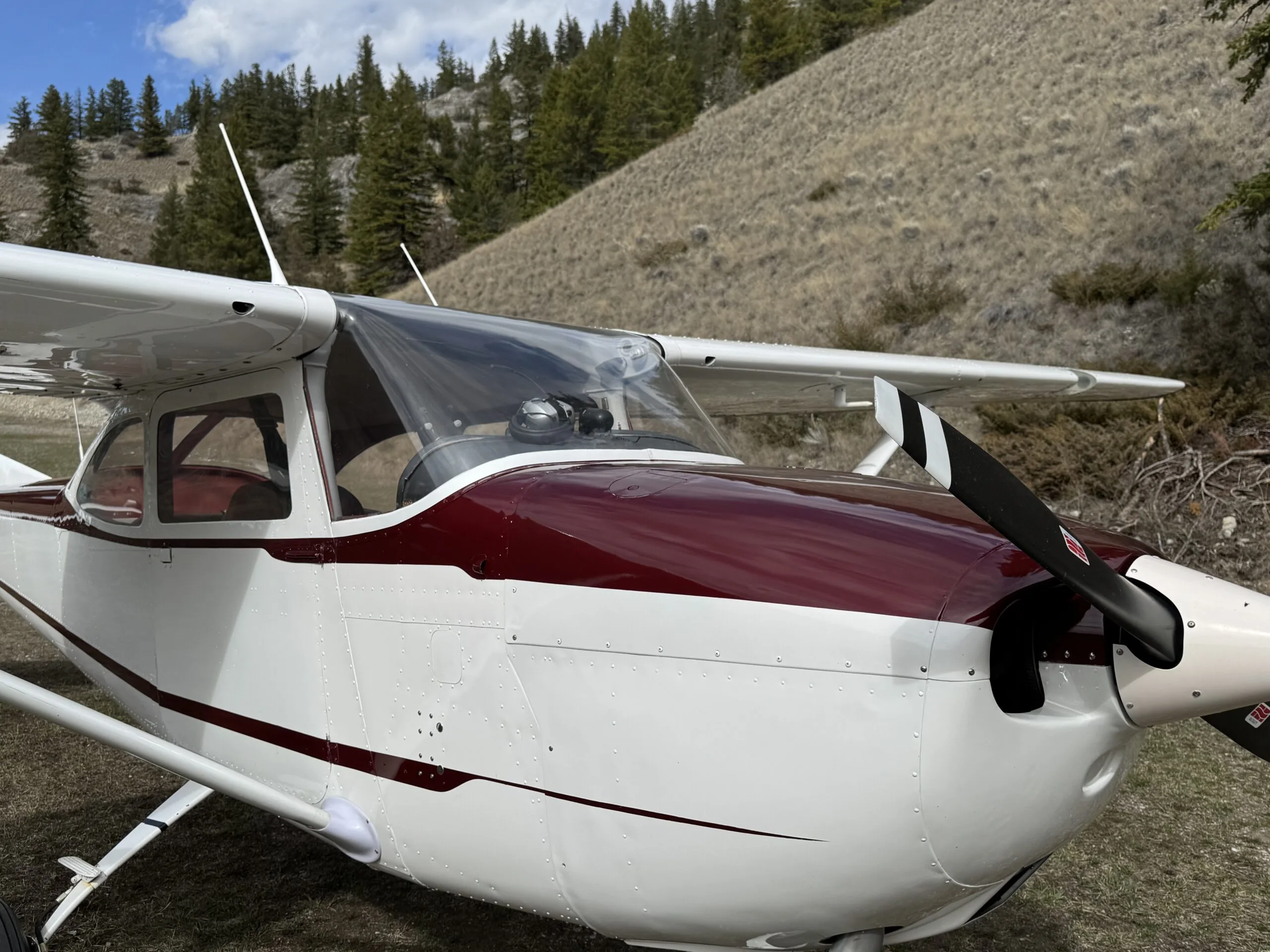 Marketing image of a 1968 Cessna 172I.
