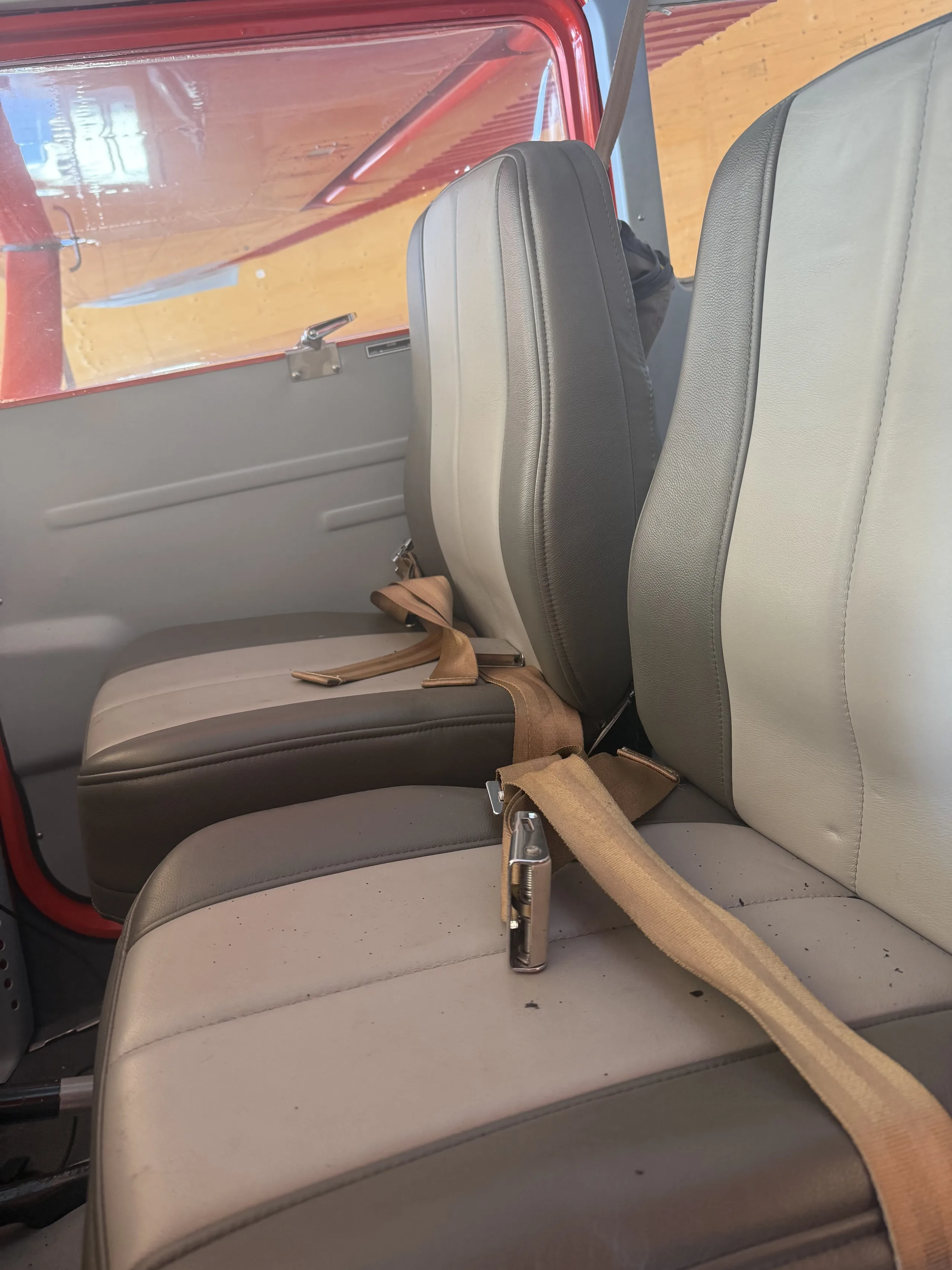 Cabin interior of a 1968 Cessna A185E.