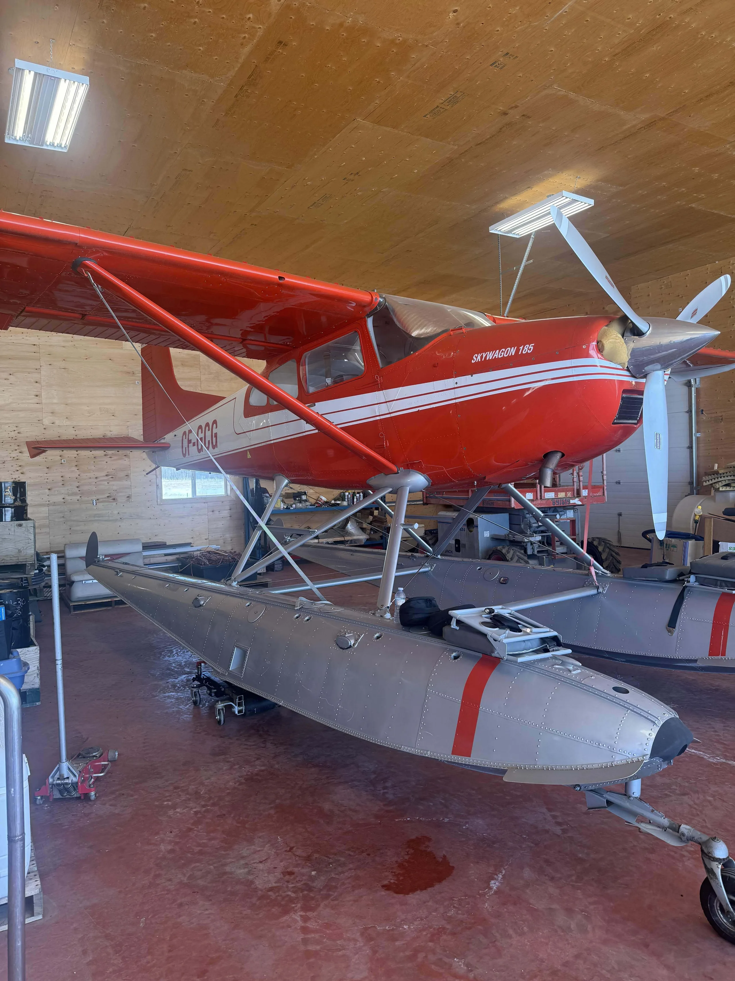 Exterior view of a 1968 Cessna A185E.