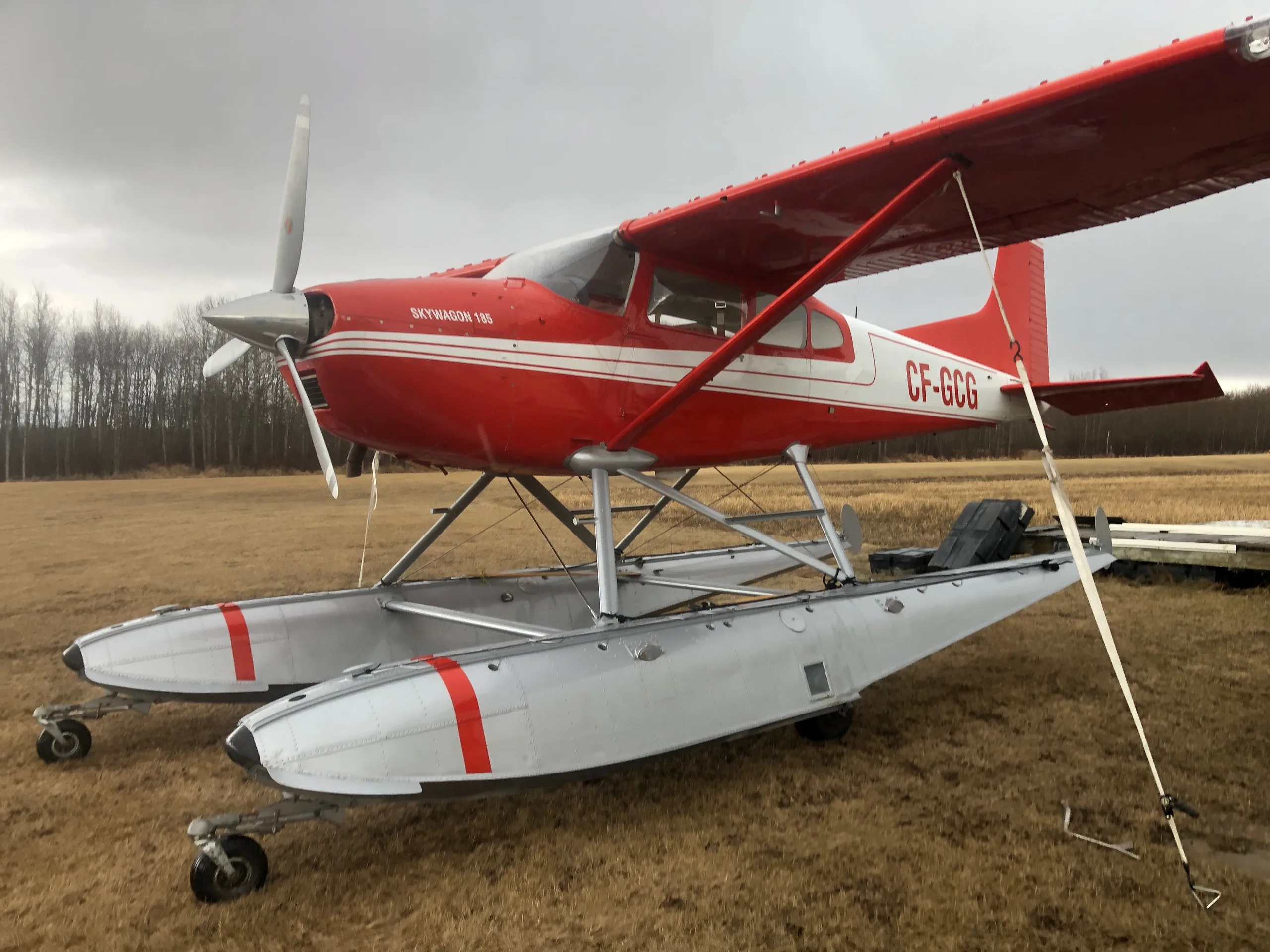 Exterior view of a 1968 Cessna A185E.