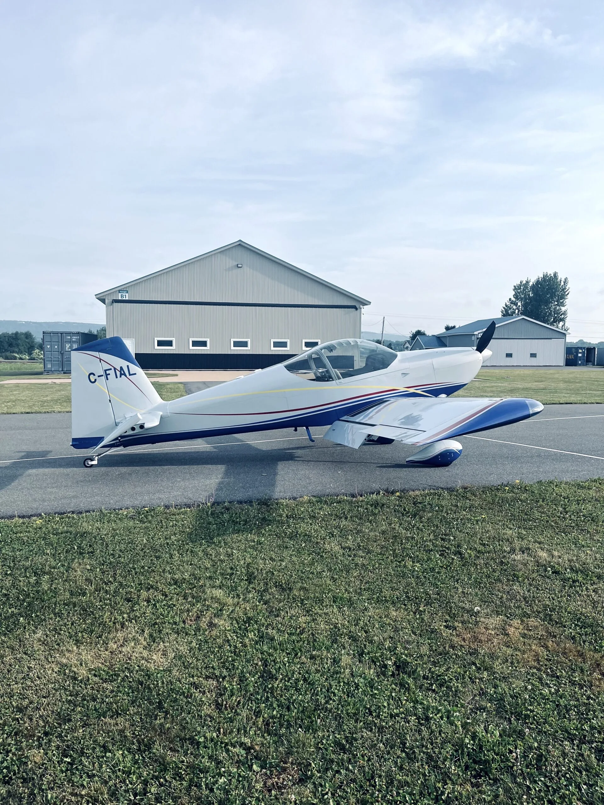 Exterior view of a 2021 Van's RV14.