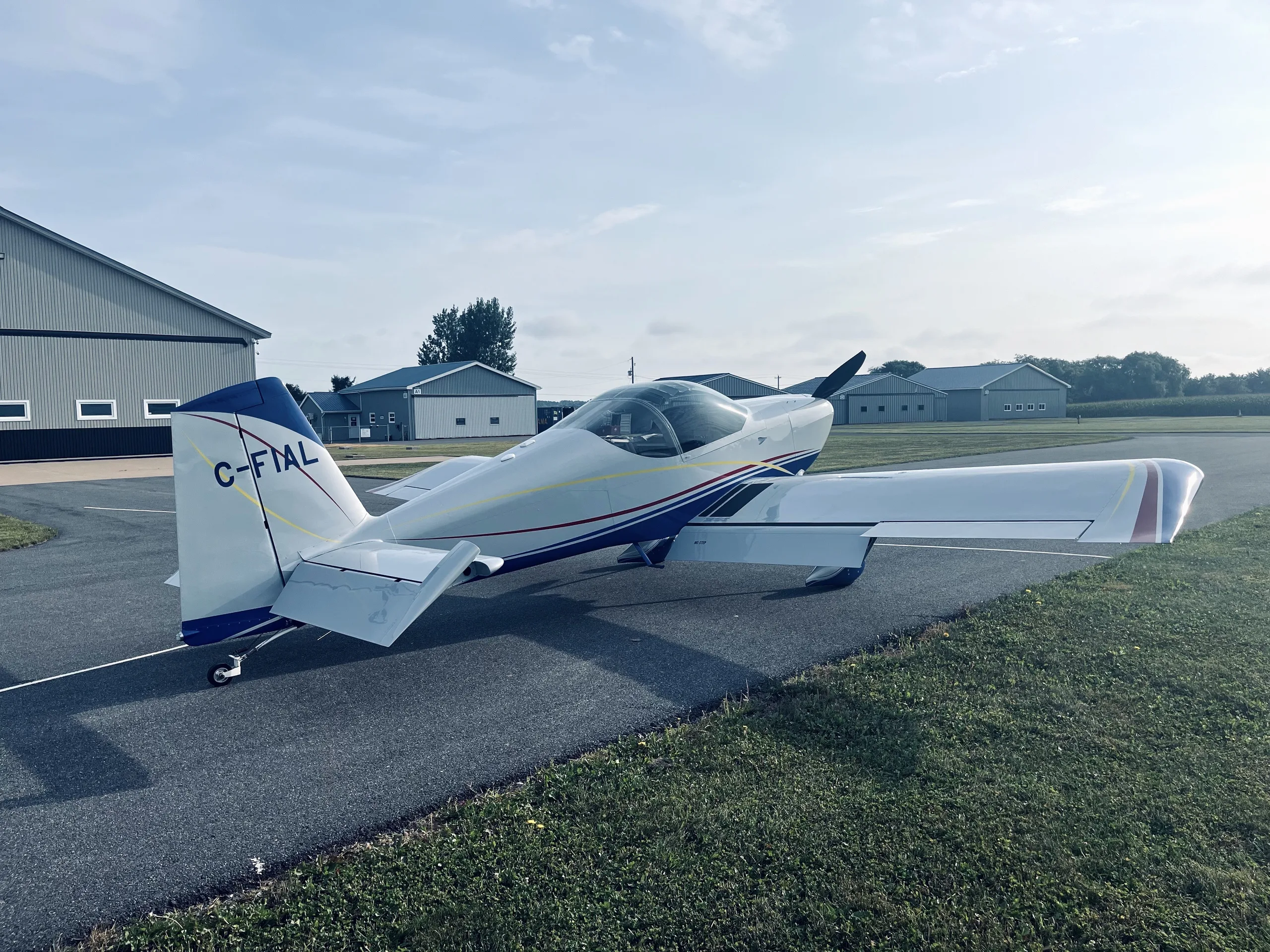 Exterior view of a 2021 Van's RV14.