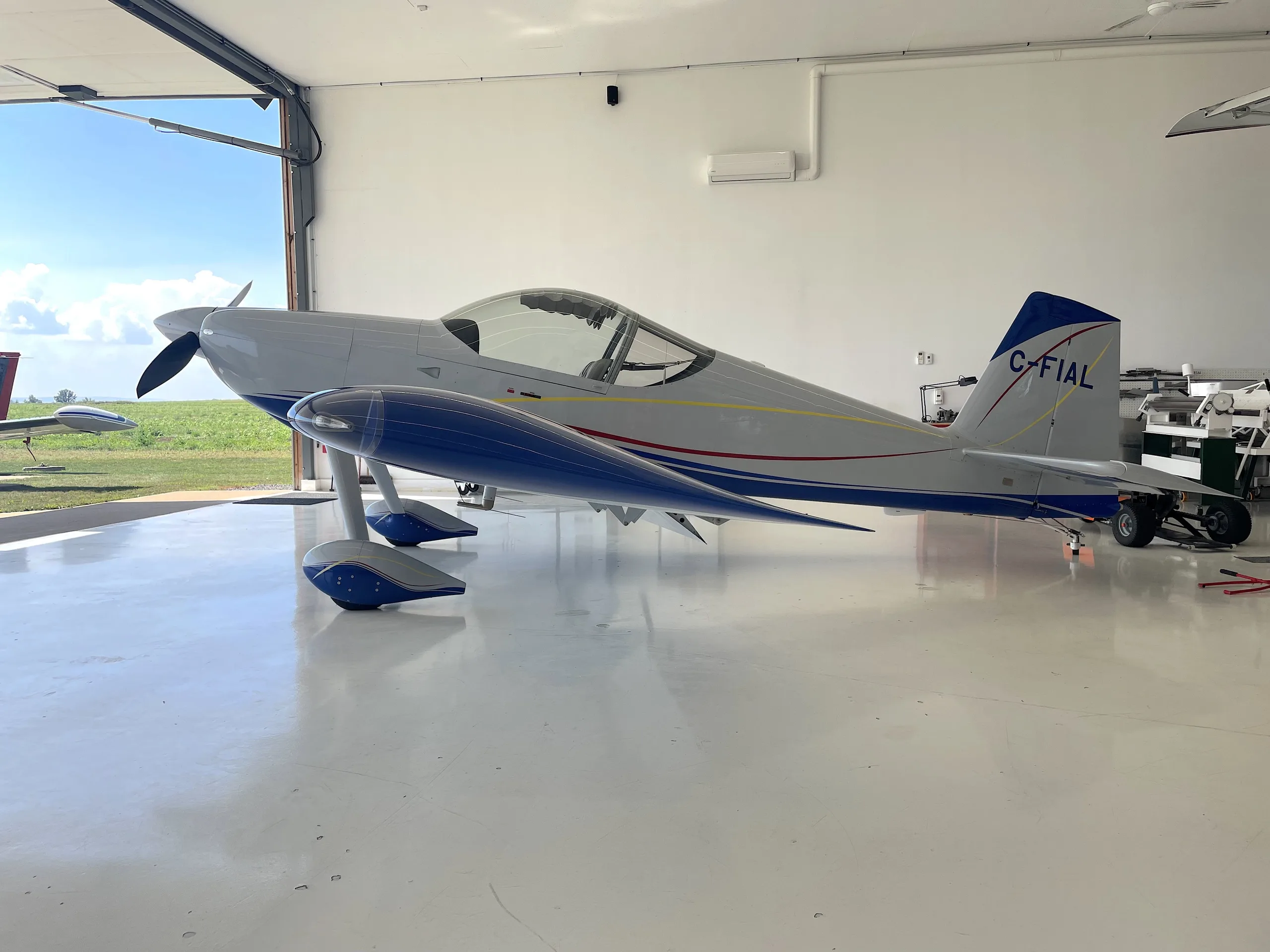 Exterior view of a 2021 Van's RV14.