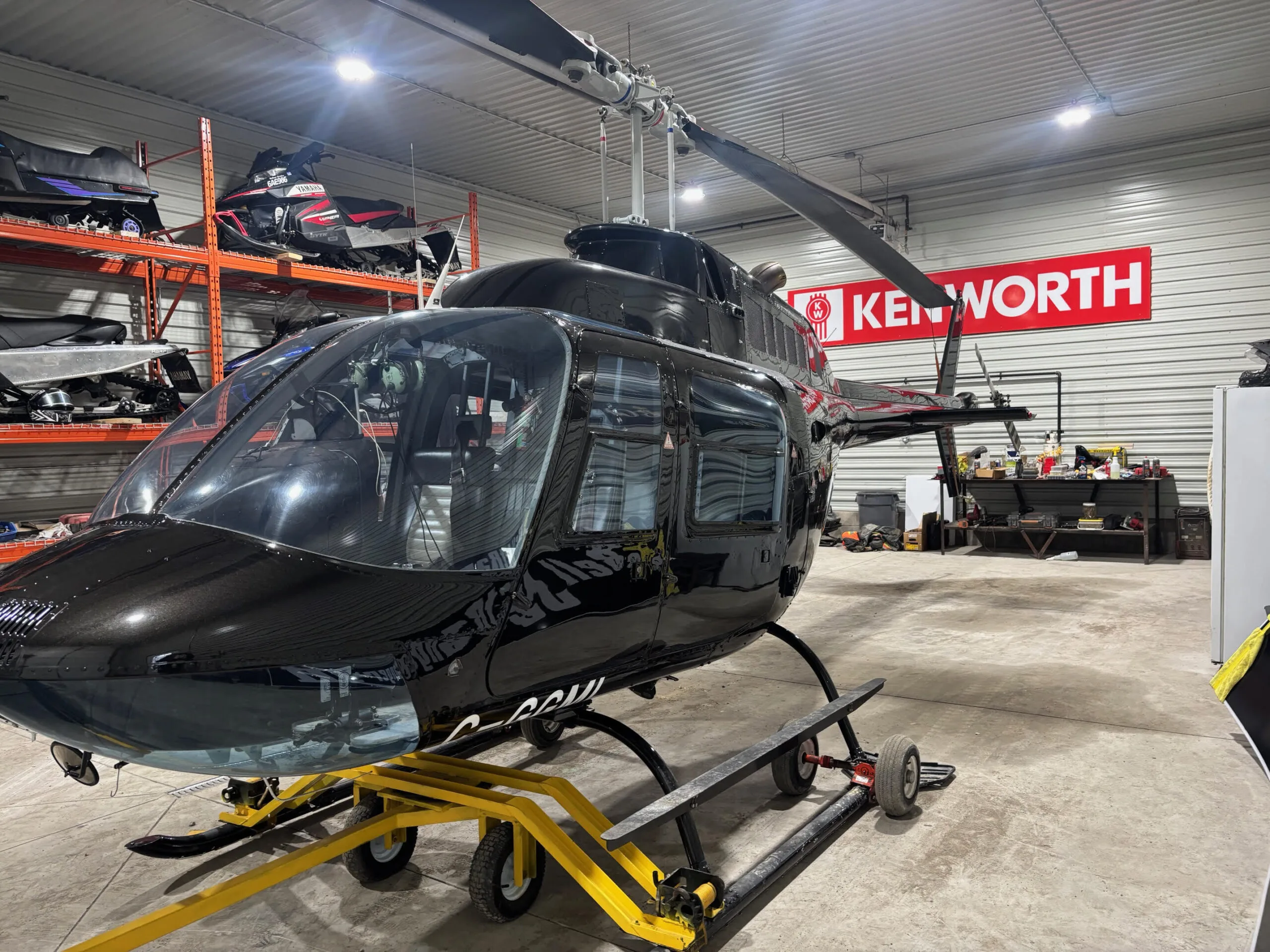 Exterior view of a 1981 Bell 206 BIII.