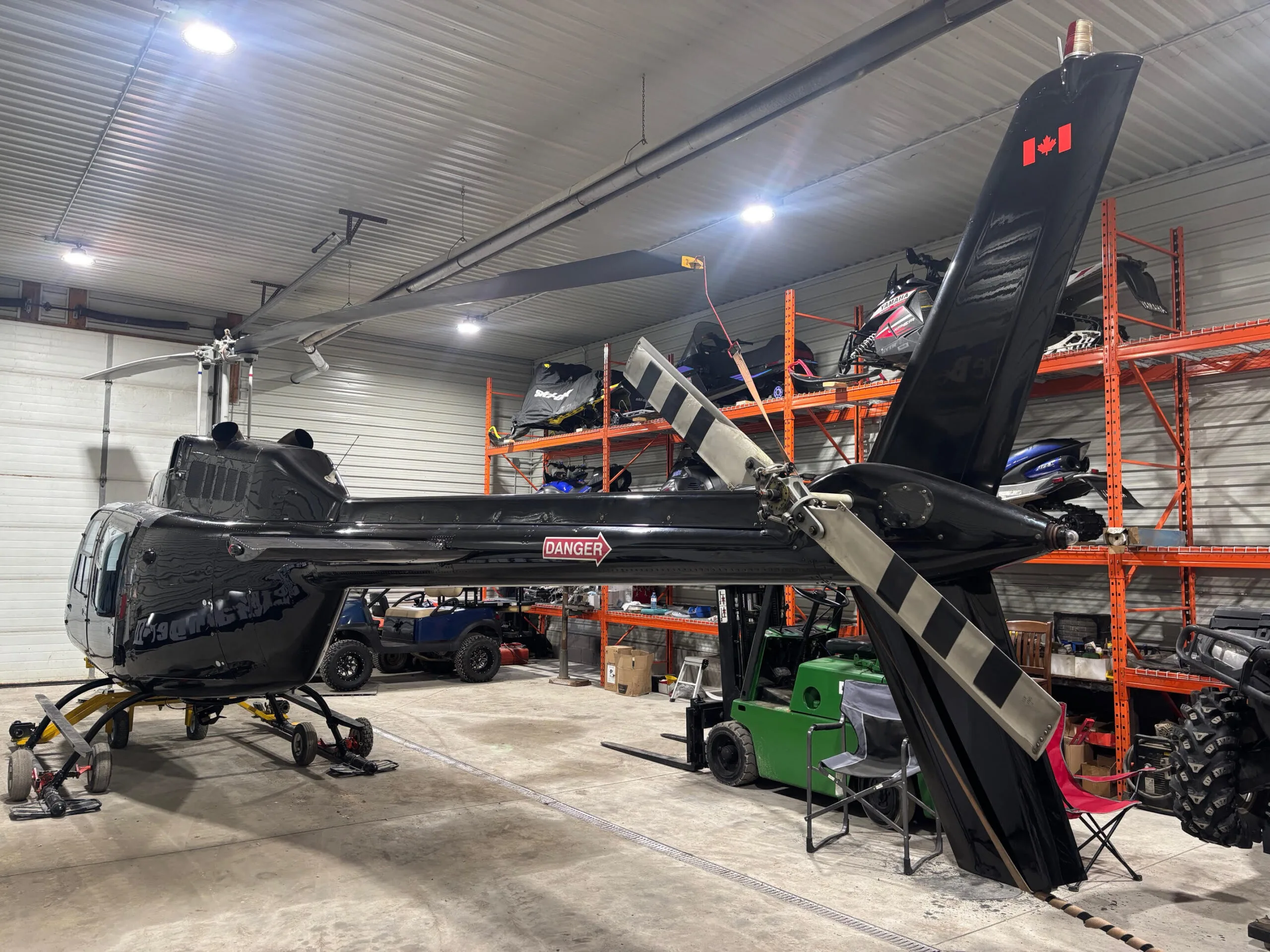 Exterior view of a 1981 Bell 206 BIII.