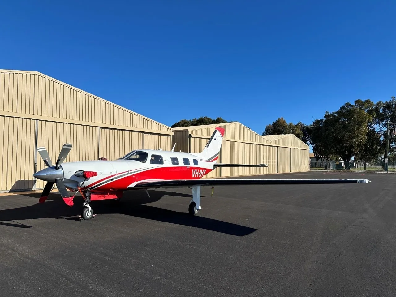 Exterior view of a 2007 Piper Meridian.