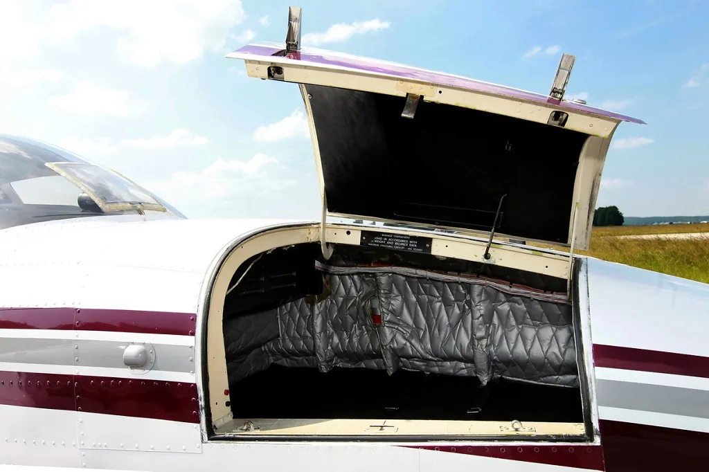 Cabin interior of a 1980 Beechcraft 58P Baron 1980.