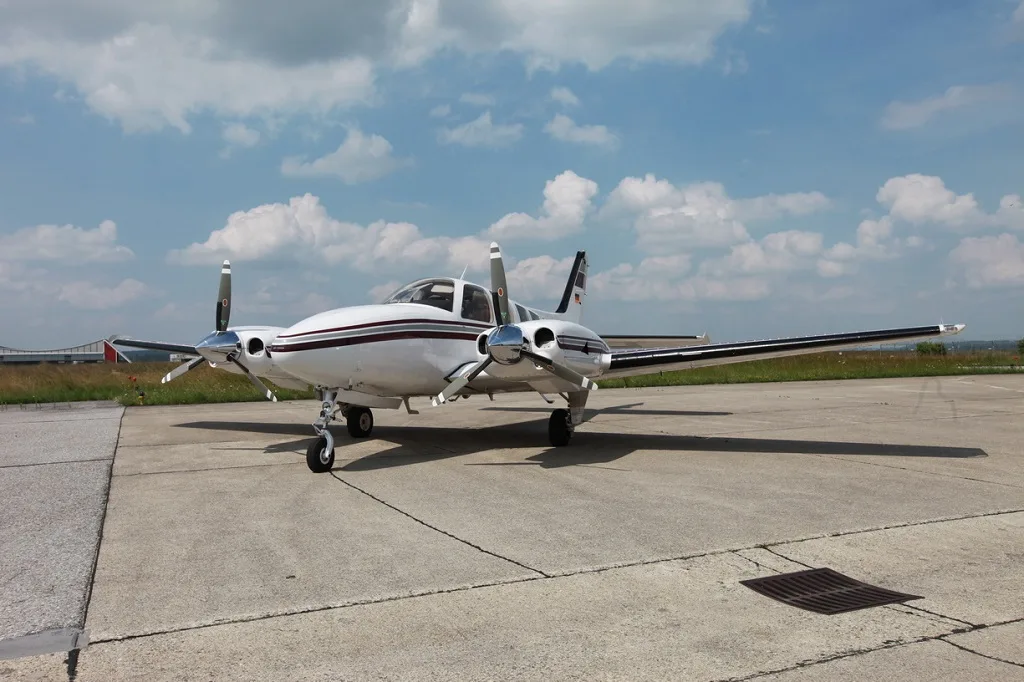 Exterior view of a 1980 Beechcraft 58P Baron 1980.