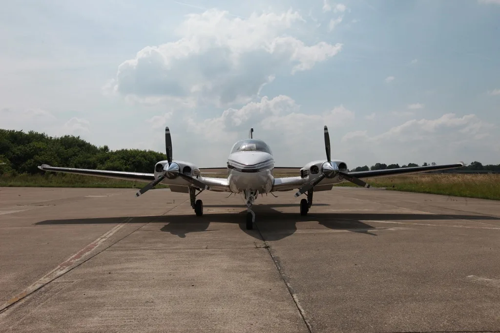 Exterior view of a 1980 Beechcraft 58P Baron 1980.