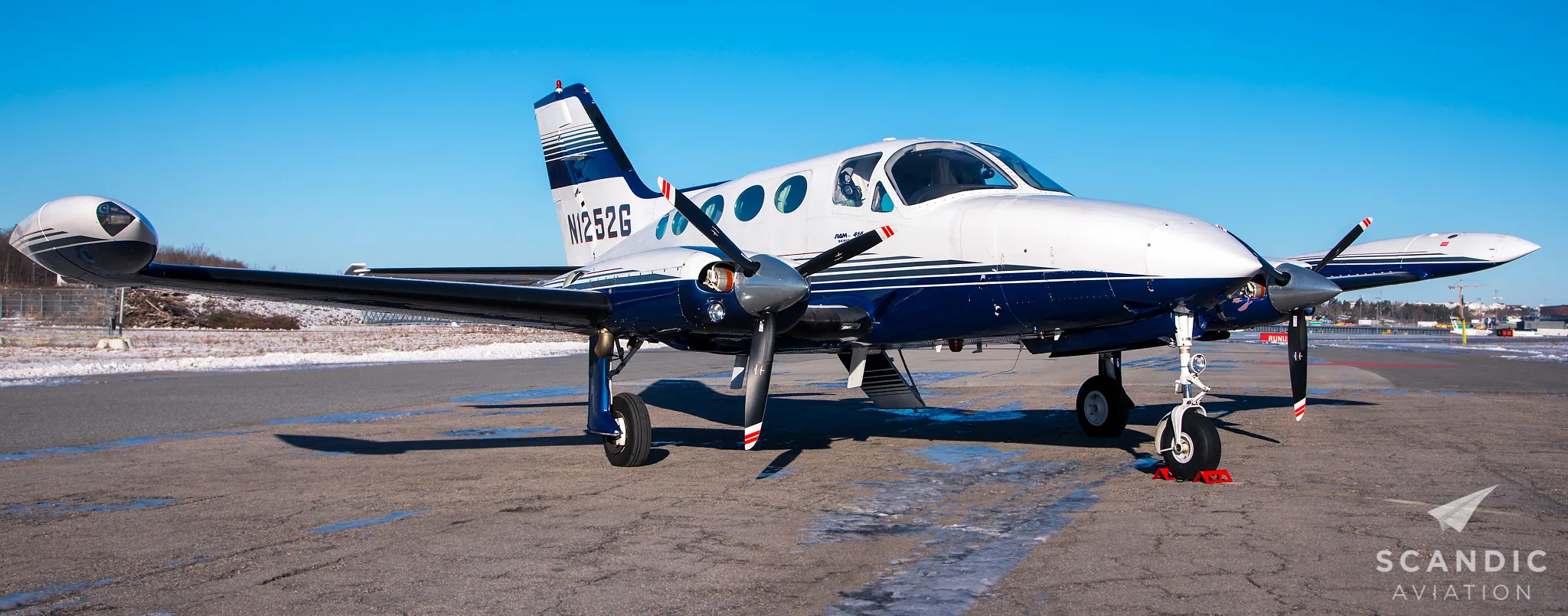 Exterior view of a 1976 Cessna 414 RAM VI – 1976.