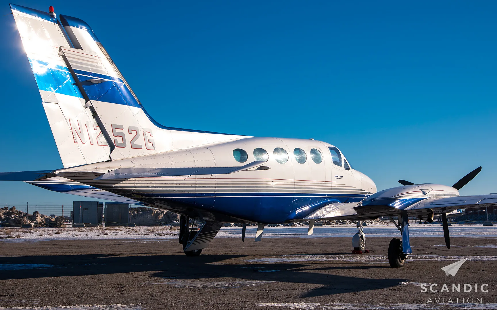 Exterior view of a 1976 Cessna 414 RAM VI – 1976.