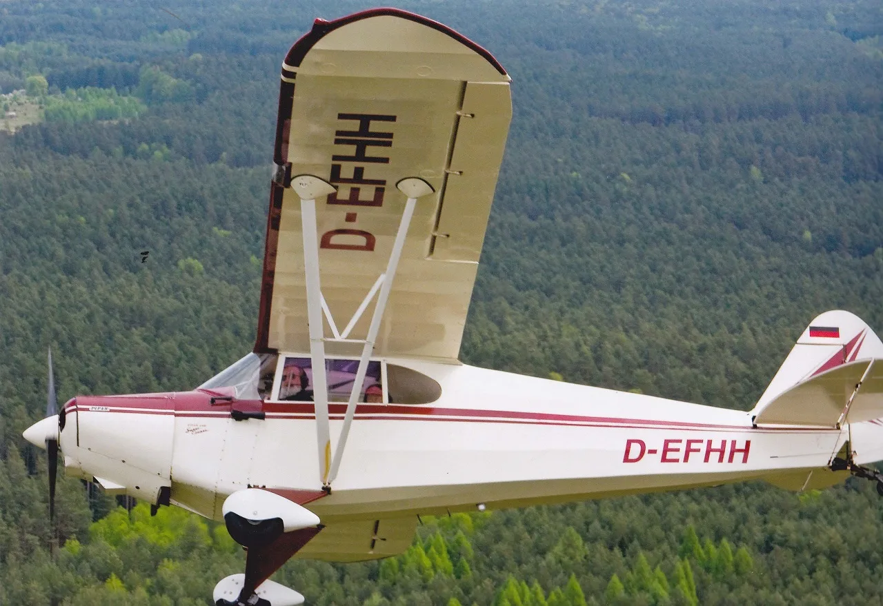 Marketing image of a Piper PA12 Super Cruiser.