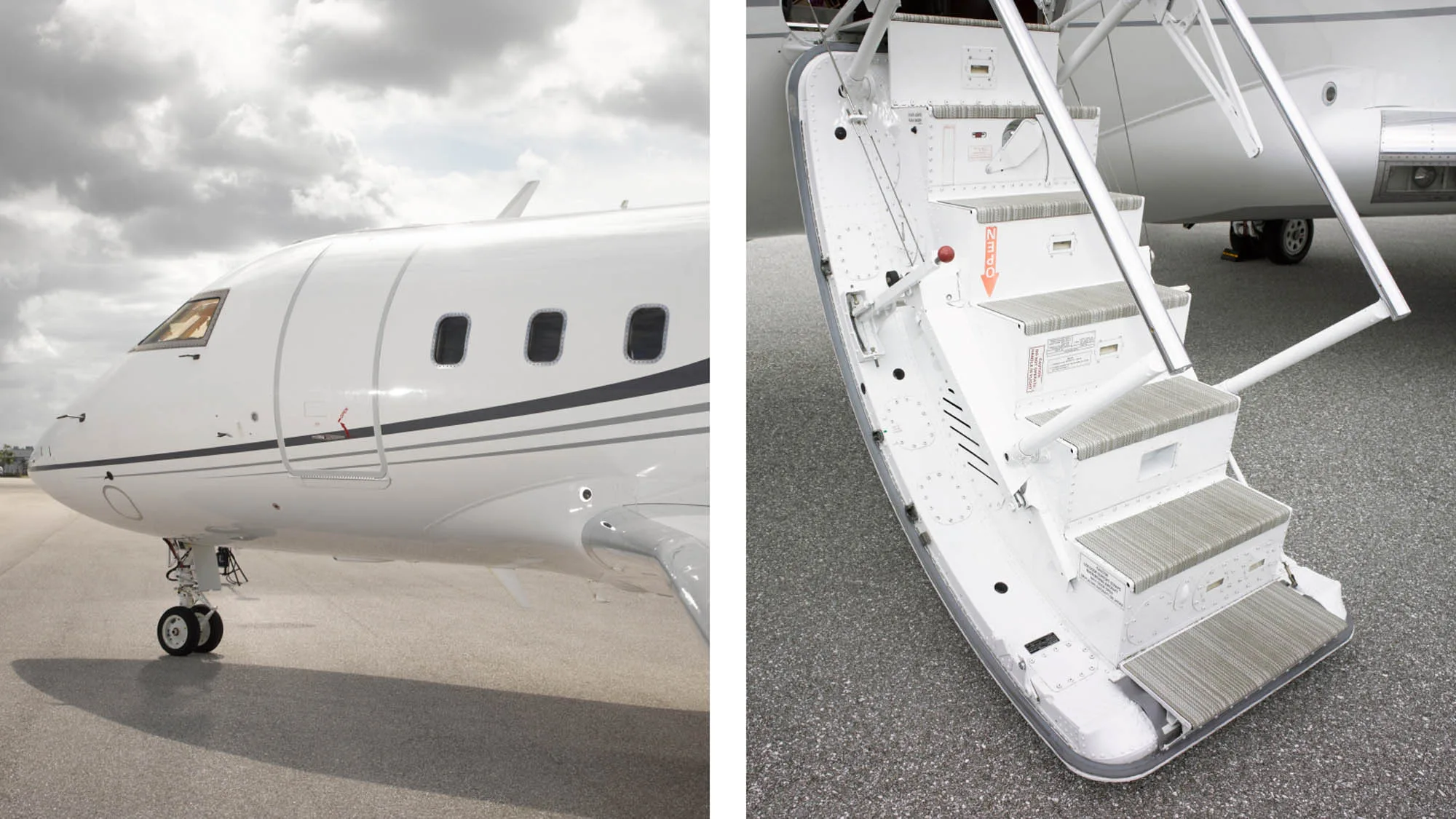 Exterior view of a 2001 Bombardier Challenger 604, N604Z.
