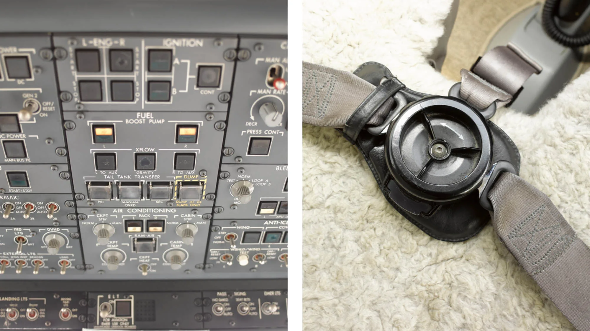 Cockpit and instrument panel of a 2001 Bombardier Challenger 604.