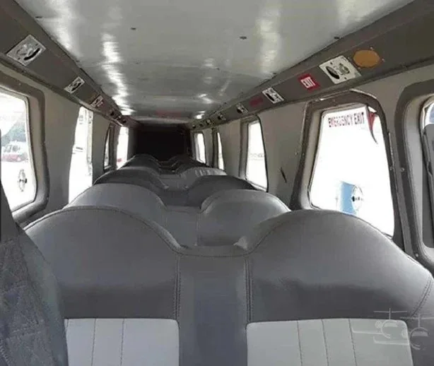 Cabin interior of a 1976 Britten Norman BN-2A Trislander.